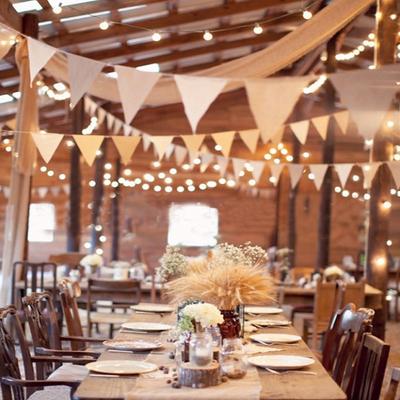 Wonderful Good Quality Vintage Jute Party Shabby Rustic Decor Burlap Bunting Lace Bunting Hessian Banner