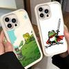 Phone Case for iPhone 17 Air 16E 15 16 Pro Max Cute Cartoon Frog Cover 14 Plus 13 12 Mini Soft Shell Silicone Fundas