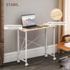 80 Cm Folding Desk On Wheels - Natural Tone