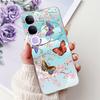 For Vivo V40 Lite 5G IDN Case V2417 Clear Cute Cat Fashion Butterfly Love Painted Soft Phone Case For Vivo V40 Lite 4G IDN Cover