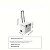 38L Outdoor Refrigerator with Wheels Portable Insulated Box BBQ Car Insulated Box Refrigerator Trolley Refrigerato
