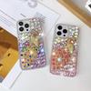 Full Diamond Peacock for iPhone17 ProMax Mobile Phone Apple 16 Luxury Rhinestone 15 Anti-drop Protective Case