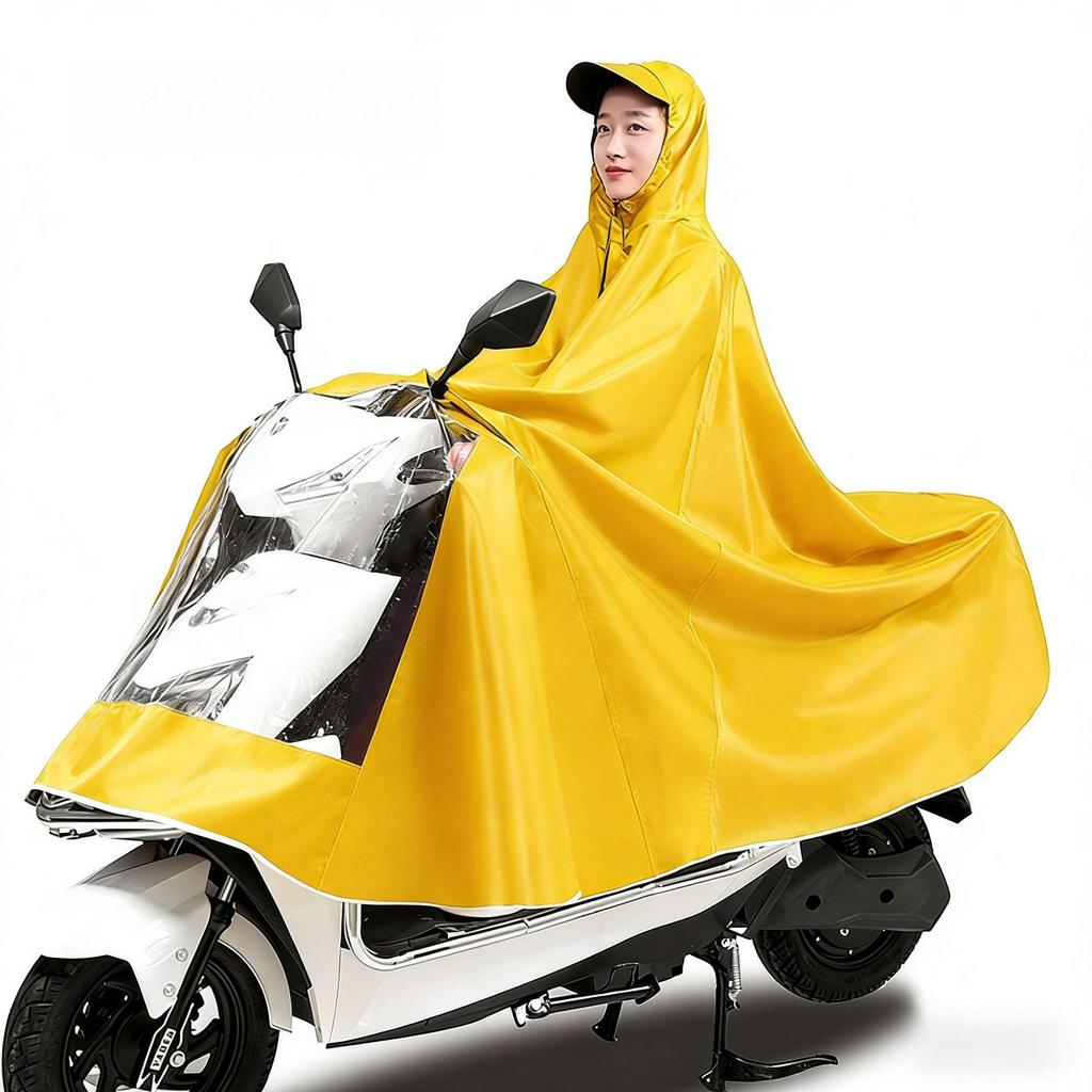 Impermeable Eléctrico XL para Vehículos, Antitormenta, Cubierta de Cuerpo Completo para Motocicletas de Pedal de un Solo/Doble Pasajero