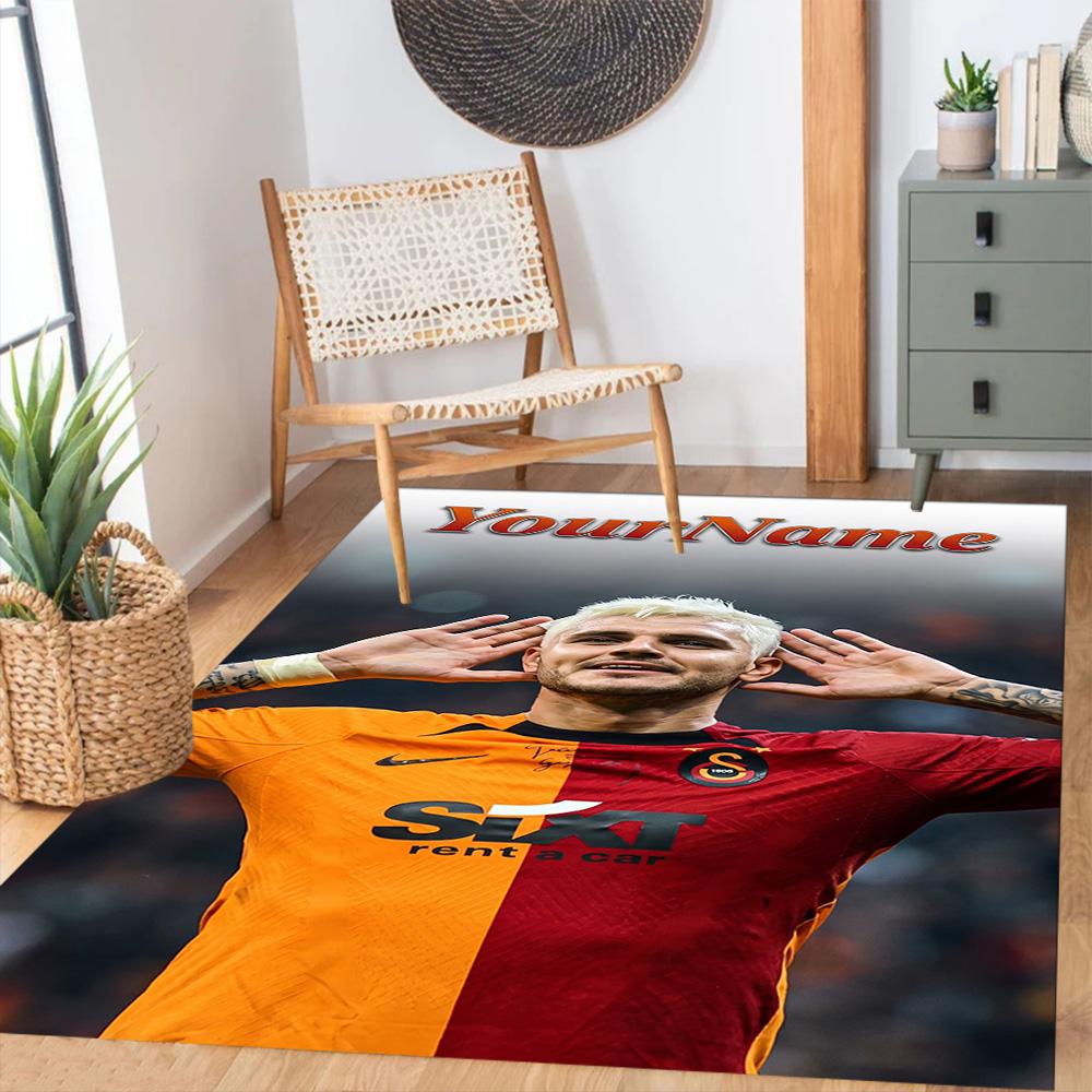 Galatasaray 414 Customizable Name Floor Mat Suitable for Dormitory Decorate Room Balcony Entryway Antislip Carpet Decorate Offices