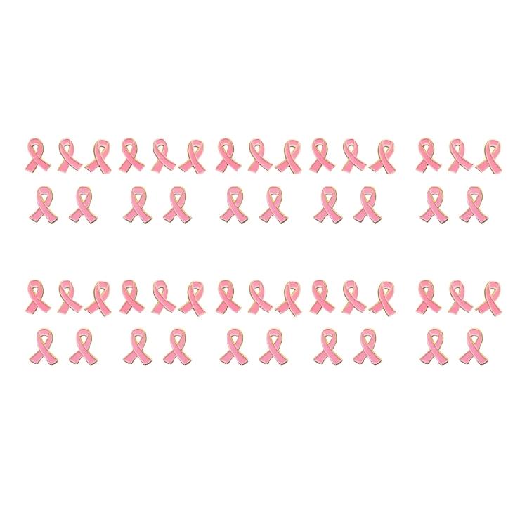 Breast Cancers Awareness Pins Small Ribbon Lapel Pins Metal Brooch Hope Ribbon Pins Gift for Girls Women Girls Clothes