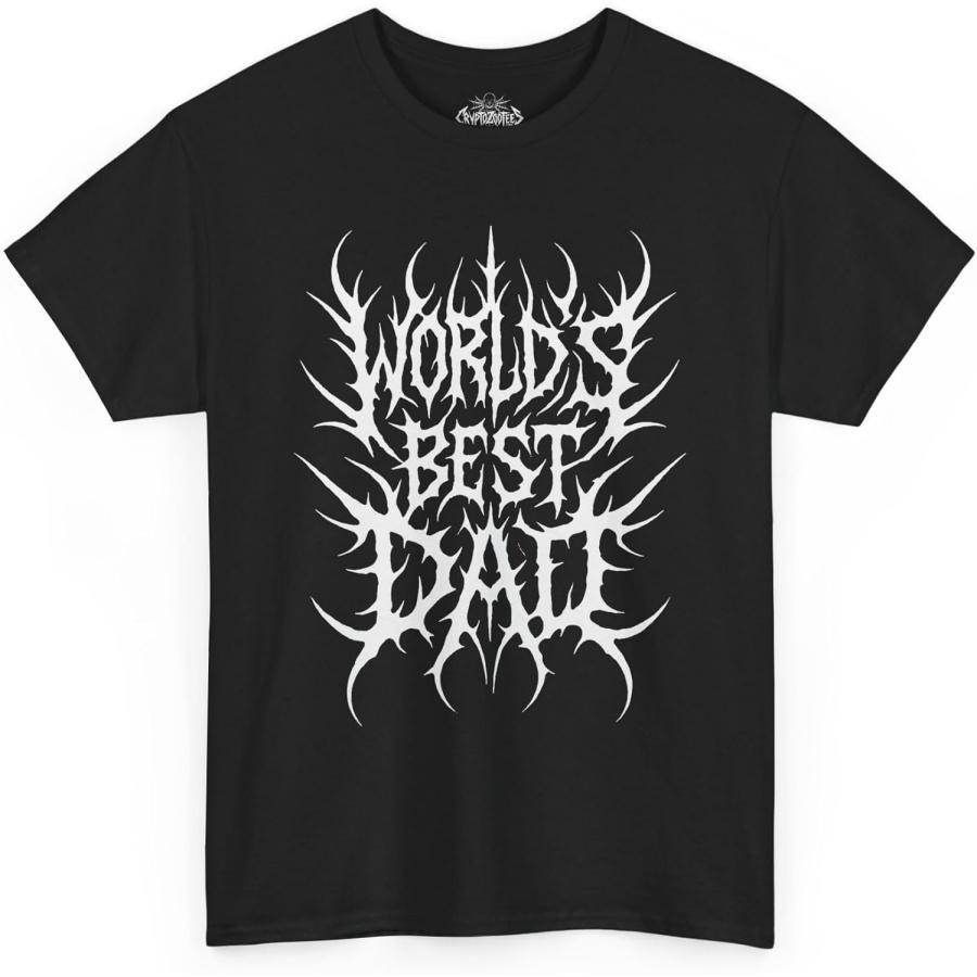 World s Best Dad Shirt _ Funny Death Metal Font Father Tee for Alternative Metalhead Dads XXXXXL разноцветный