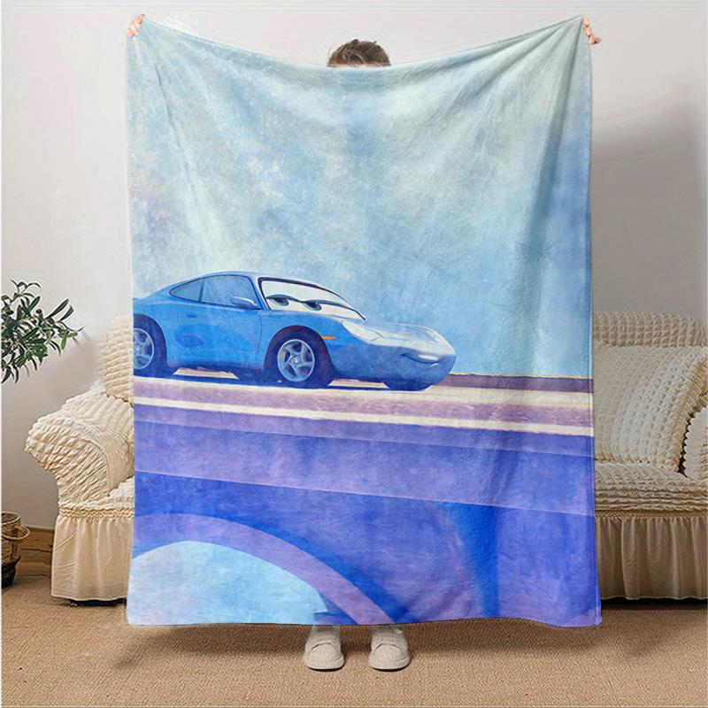 1pc Car Bridge Flannel Blanket Soft Warm Throw Blanket for Bedroom Living Room Bed Travel Camping Picnic Gift. M730033