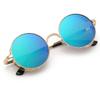 Retro Polarized Steampunk Round Sunglasses Mirror Glasses Male Female Glasses