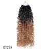 Capelli da Crochet Yanky Twist Pre-Torsadati Ricci Piccoli e Vivaci Capelli Sintetici per Treccine 24 Ciocche/Confezione Estensioni Capelli Leggere