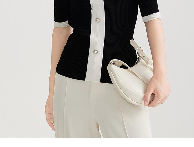 Women's Short Sleeve Knitted Shirt