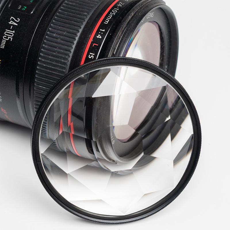 Puyi Kaleidoscope Special Effect Photography Accessories Camera Lens Filter 52-82Mm Prism Filter Glass For Dslr Slr Canon Nissan