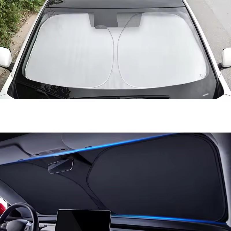 Sunscreen and heat insulation sunshade for car front windshield, sunshade cloth for car front windshield