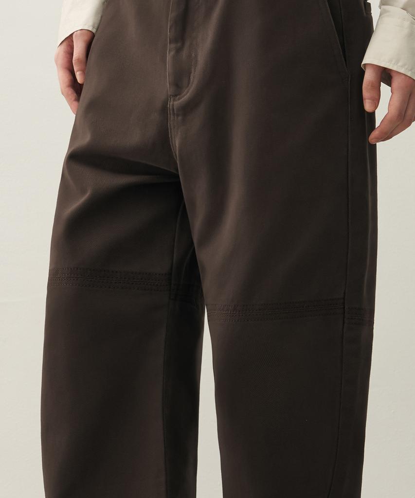 Drawfit Semi-Wide Twist Cation Pants [Brown]