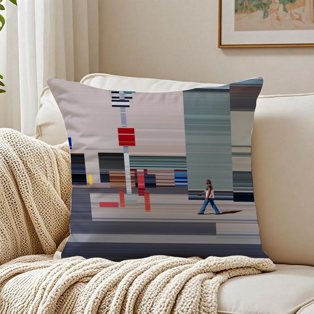 Abstract World Premium Printing Cushion Cover Pillowcase Antidustmite living Room Sofa Decor Cushion Room