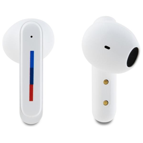 BMW Bluetooth Headphones Bmbemiatp20Loh   Tws + Docking Station White/White Printed Logos