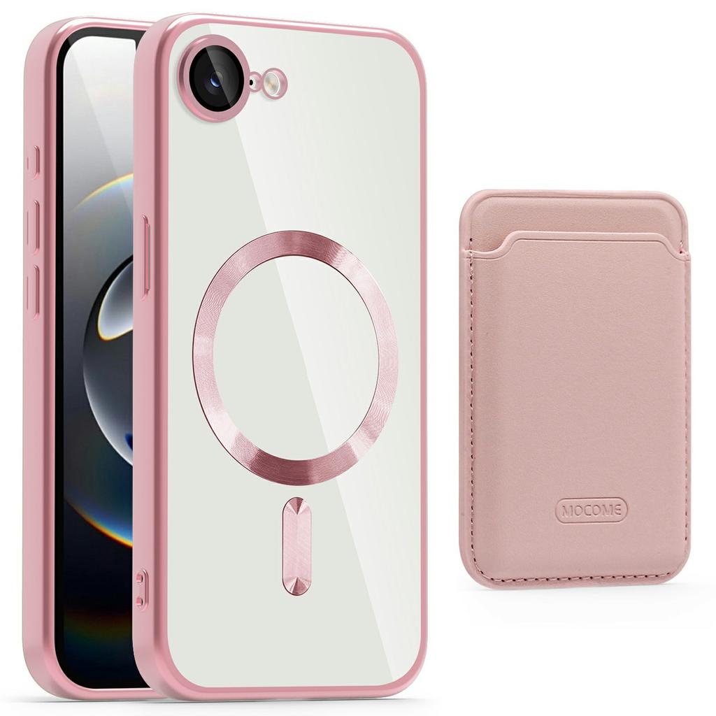 For iPhone 16e Case Compatible with MagSafe TPU+PC Mobile Cover with Card Bag