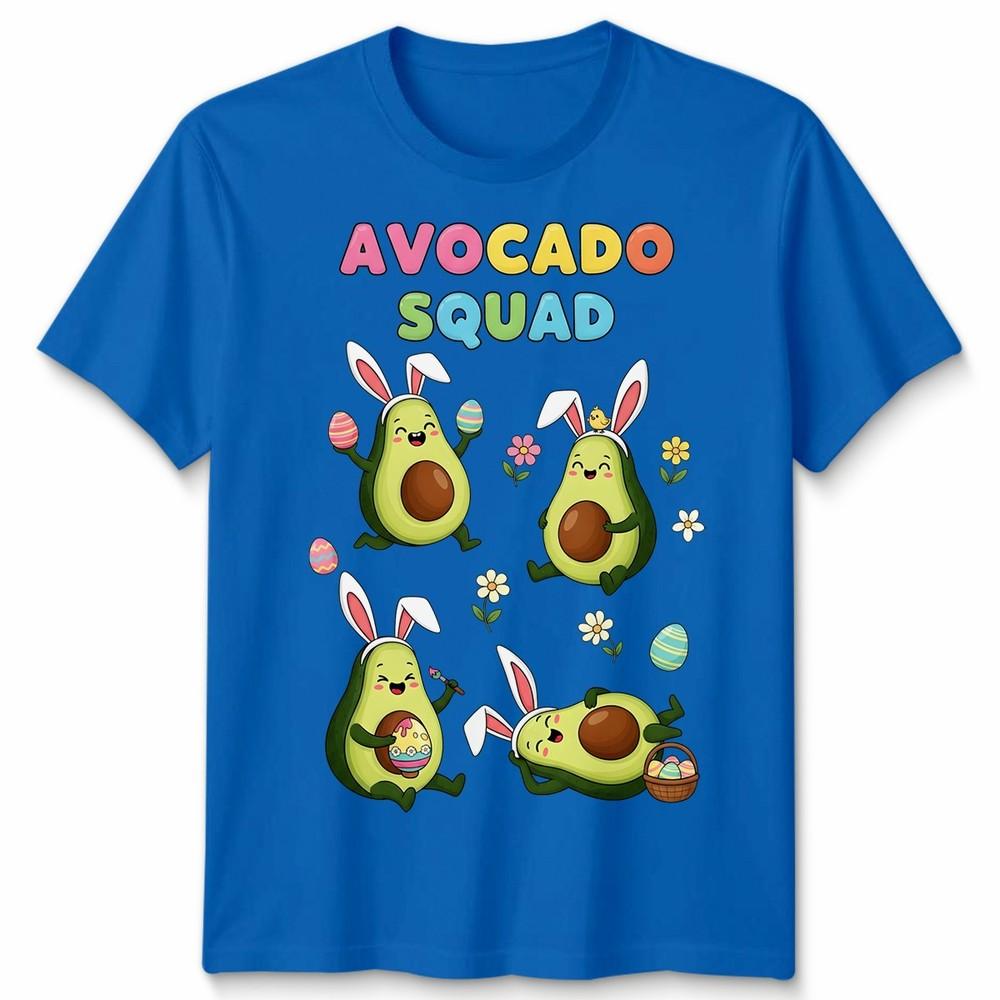 Funny Avocado Squad Easter Bunny Hunting Chocolate Eggs Unisex Tshirt Gift