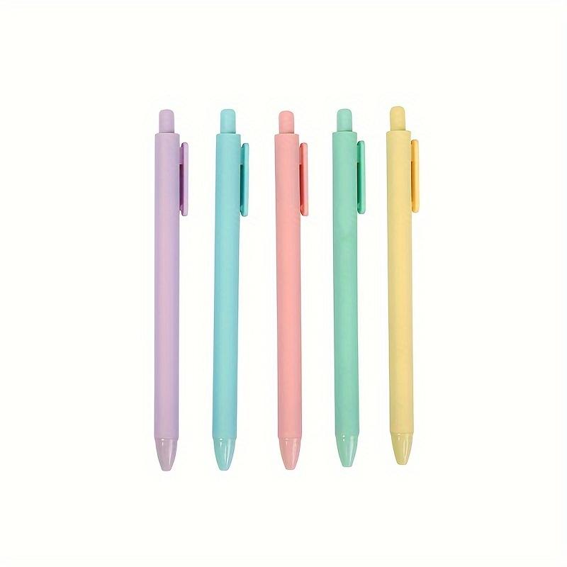 

5 шт. ручек с минималистичным дизайном 0,5 мм, в мультяшном стиле, нейтральные, для учебы и письма, школьные культурные подарки, гелевая ручка (черные чернила)