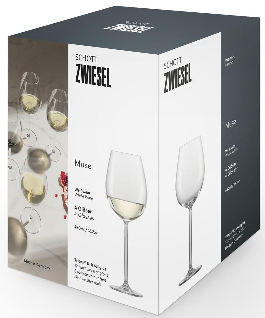 Zwiesel Muse White Wine Glasses, 4-Piece Set (l123666)