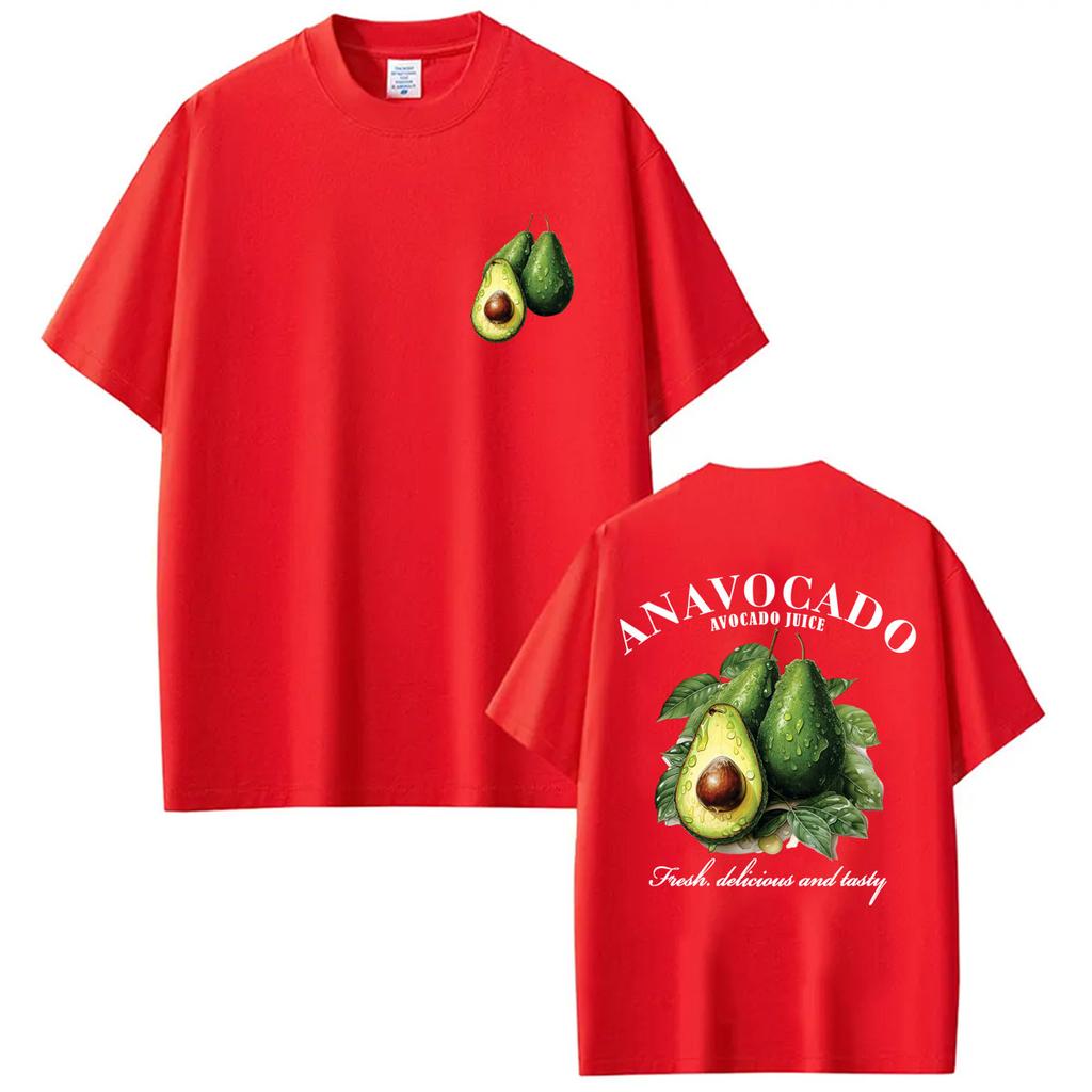 Funny An Avocado Juice Graphic T Shirt   Fashion Aesthetic Short Sleeve Oversized 100% Cotton Casual T-shirts Streetwear