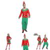 Christmas Elf Cosplay Costume Couple Outfits High Quality Polyester S/m/l