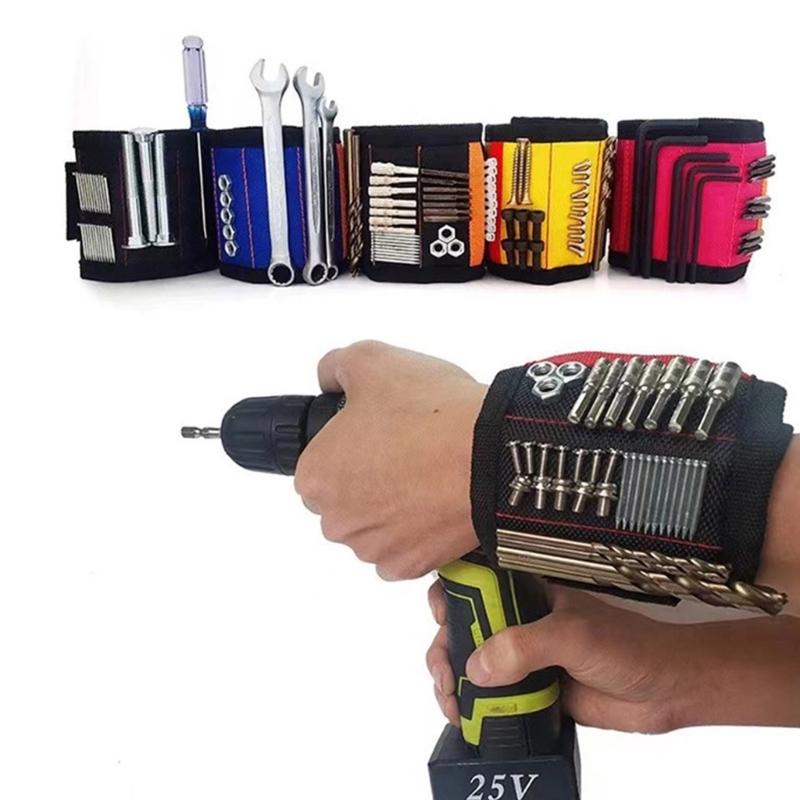 Convenient Adjustable Magnetic Wristband For Holding Small Tool Screws Nails DIYer Projects Men Women In Various Trades