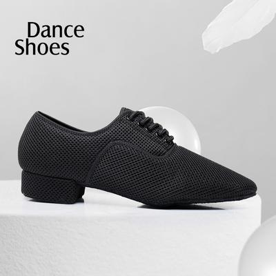 Men Standard Ballroom Dance Shoes Canvas Outsole Practice Competition Modern Dancing Shoe Dance
