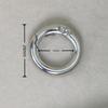 Round Zinc Alloy Spring Ring Keychain - High-End Texture Bag Buckle Pendant