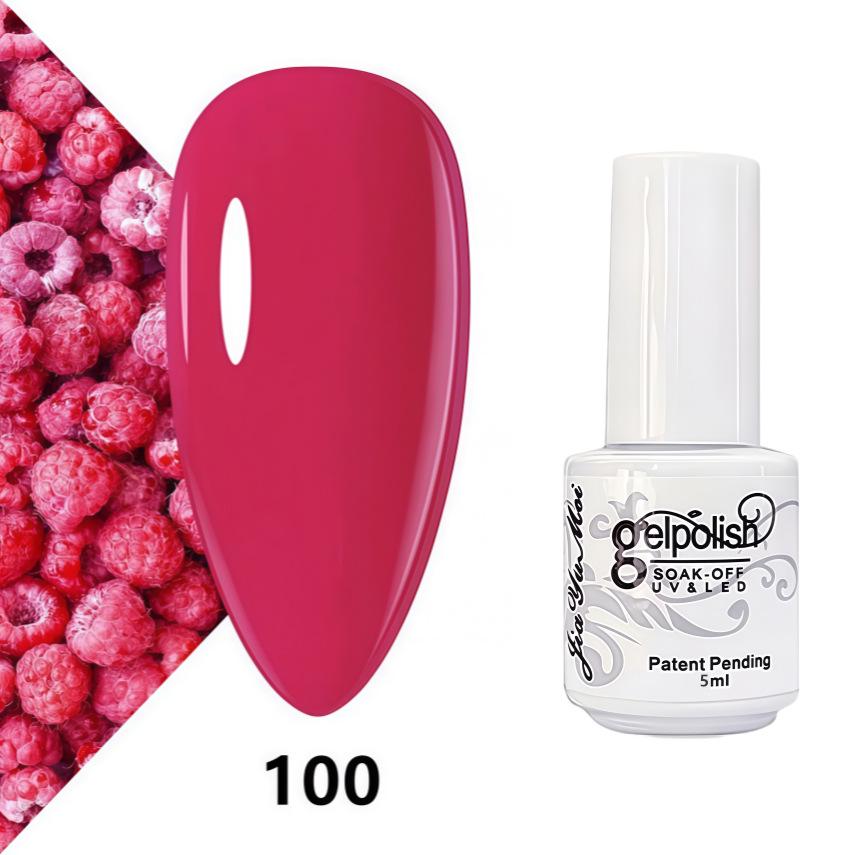 GELPOLISH Nail Art Set: Base, Top Coat, Transparent & White Gel Polishes