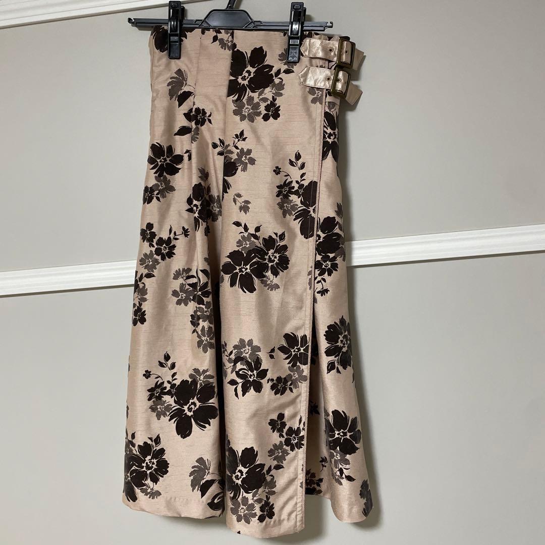 Lilly brown flocky skirt