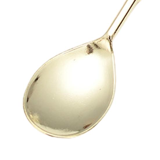 Křišťálová lžíce Vintage Safe Zinková slitina Káva Čaj Mini Zmrzlina Dezert Křišťálová lžička Home