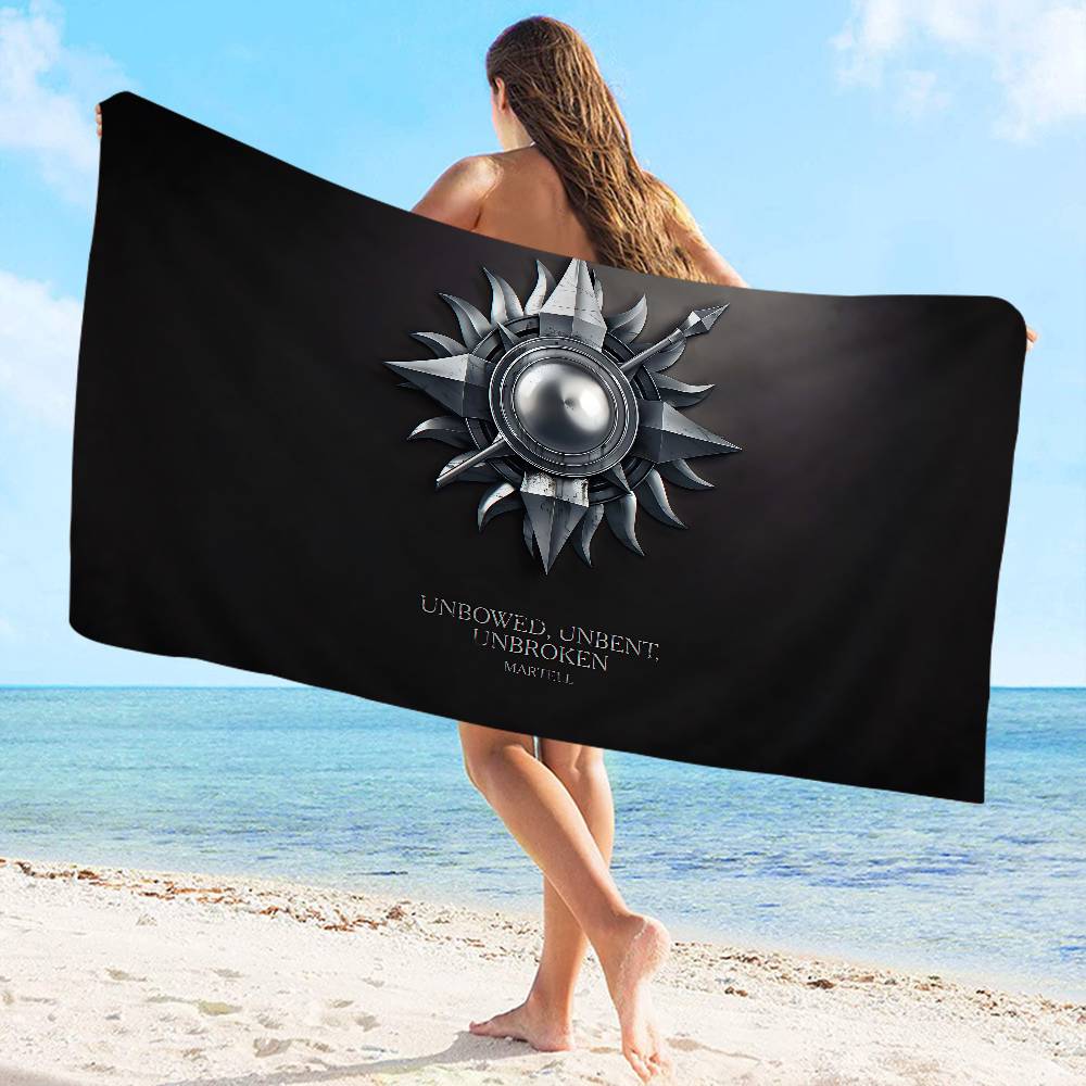Popular TV Series G-Game Of T-Thrones Beach Towel Colorful Bath Towels For Girl Microfiber Custom Sand Free Beach Spa Gym Pool