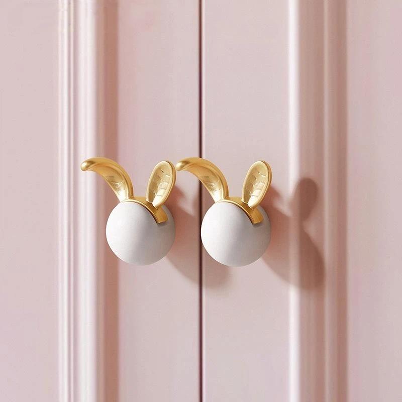 Creative Animal Cartoon Cabinet Knobs And Handles For Children'S Room Ceramic Wardrobe Pulls Home Decor Furniture Hardware