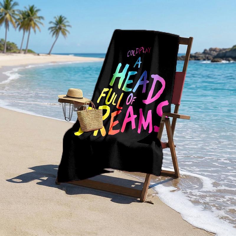 Coldplay Fashion Beach Towel: Ideal for Summer Adventures Soft, absorbent and quick drying suitable for swimming and bathing