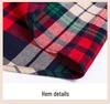 Men's Plus Size Pure Cotton Brushed Plaid Long Sleeve Shirt - Business Casual & Breathable