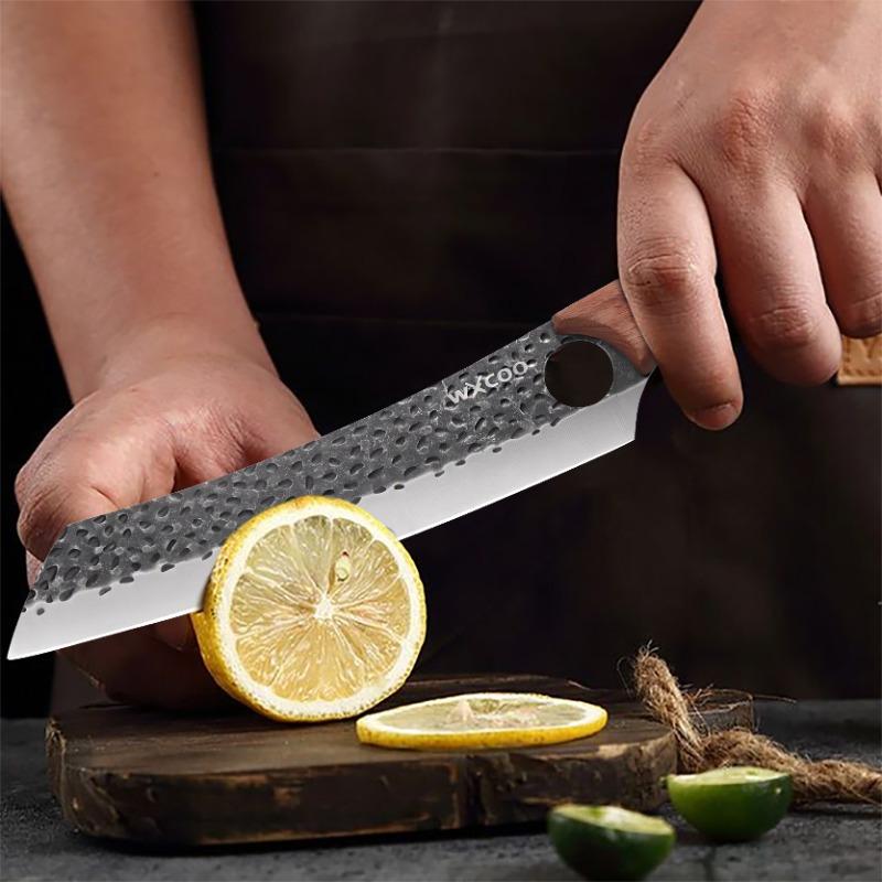 3PCS Stainless Steel Kitchen Japanese Chef Knife Set Vegetable Chopper Fish Knife Utility Knife Boning Knife Multipurpose Knife