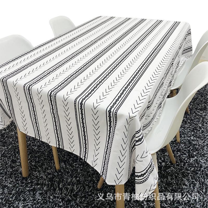 Tovaglia Moderna Semplice in Fibra di Poliestere per Tavolo da Pranzo Domestico Rettangolare Tappetino Impermeabile e Oil-proof Tappetino da Tavola Senza Lavaggio
