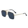 JYL TS Men's Double-Bridge Semi-Rimless - Retro Oversized Sun Shades KSL-98341