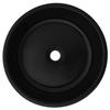 VidaXL Lavabo rond Céramique Noir 42 x 12 cm
