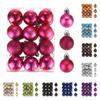 24pcs 4cm Christmas Ball Ornaments Christmas Tree Decorations Balls for Party Decoration Wedding Holiday Christmas Decor