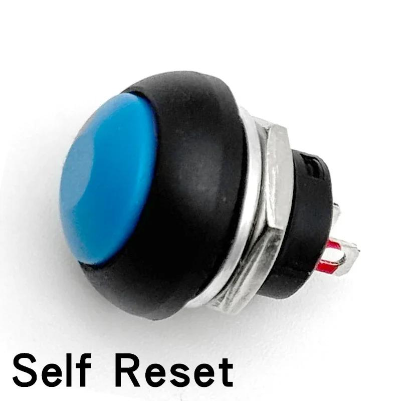 5/20/100Pcs Pbs-33B 12Mm Self-Reset On-Off Self-Locking Push Button Switch 2Pin Mini Momentary Round Switch