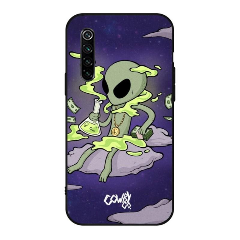 

Эстетический милый чехол для телефона с изображением пришельца и космоса для Realme GT 2 9i 8i 7i Pro X50 X2 C21 C20 C11 C3, мягкий черный чехол для телефона Realme C3