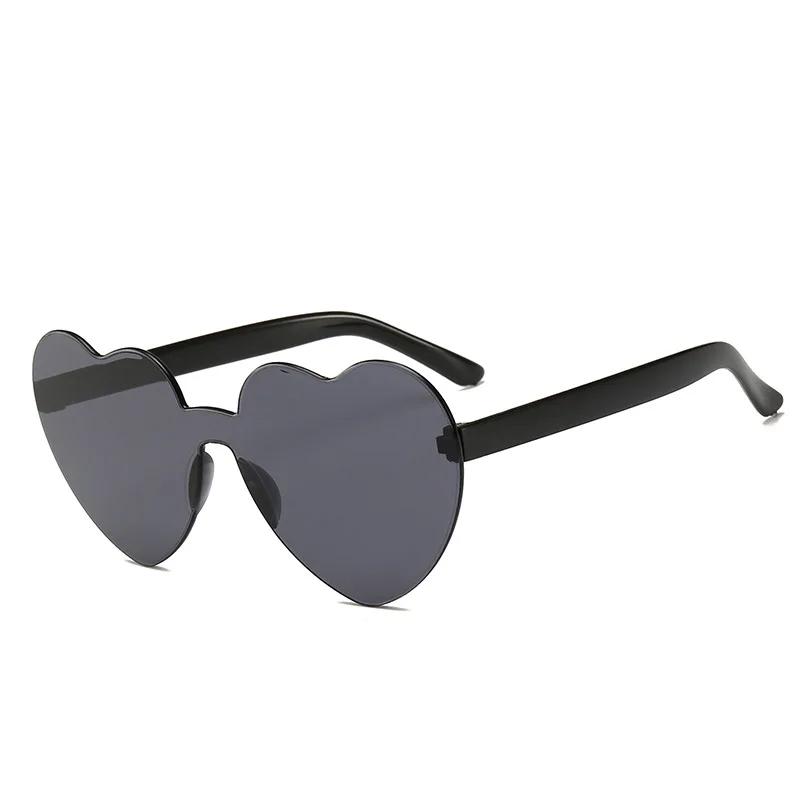 Heart-shaped Sunglasses Colorful Heart Glasses Candy Color Lenses Shades Funny Party Sun Glasses for Adults Lentes