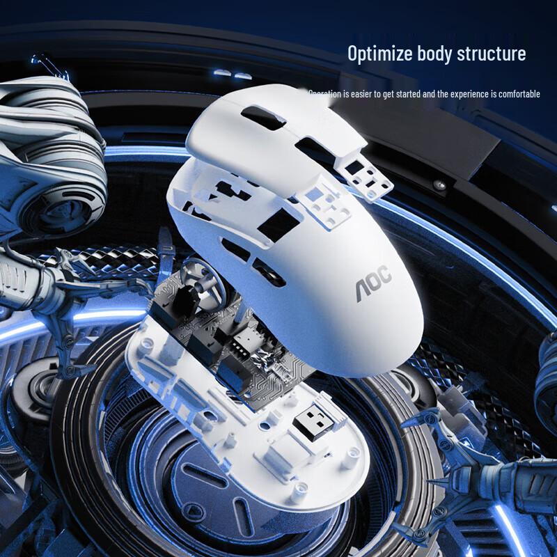 AOC GM210 Rechargeable Tri-Mode Wireless Mouse