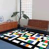 Ins Geometrie Einfache Streifen Teppiche Wohnzimmer Dekoration Zuhause Schlafzimmer Bettseite Weiche Teppiche Sofa Bereich Eingang Rutschfeste Fußmatte