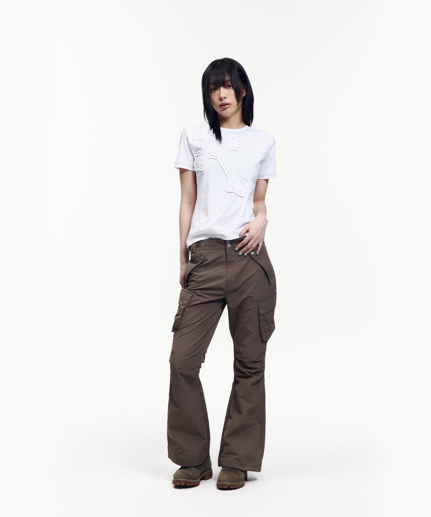 AAKAM Big Patch Cros2 Half Top (White)