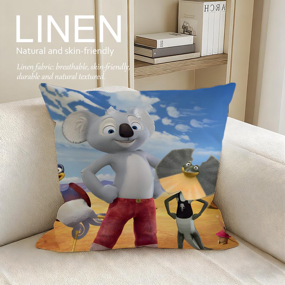 Blinky Bill the Movie Cushion Cover Pillowcase Set Pcs x x Breathable Washable Sofa Cushion Cover