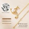 Elegant S925 Sterling Silver Necklace with Fan-Shaped Freshwater Pearl Pendant for Women