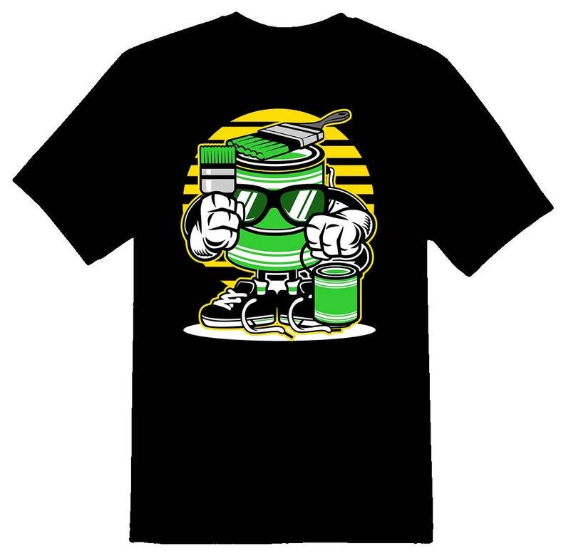 Let s Paint cartoon guy Tee Shirt 100