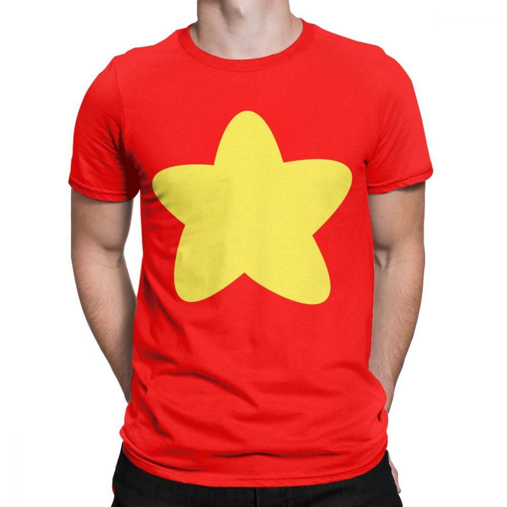 Funny Cartoon Tshirt Steven Universe Star Men TShirts Crystal Gems Garnet Amethyst Pearl T Shirt 100 Cotton Tees Original Tops S